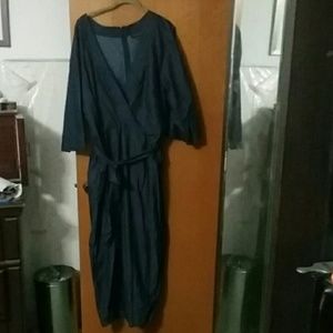 Eloquii Lightweight Denim Jumpsuit